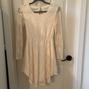 Cream lace dress